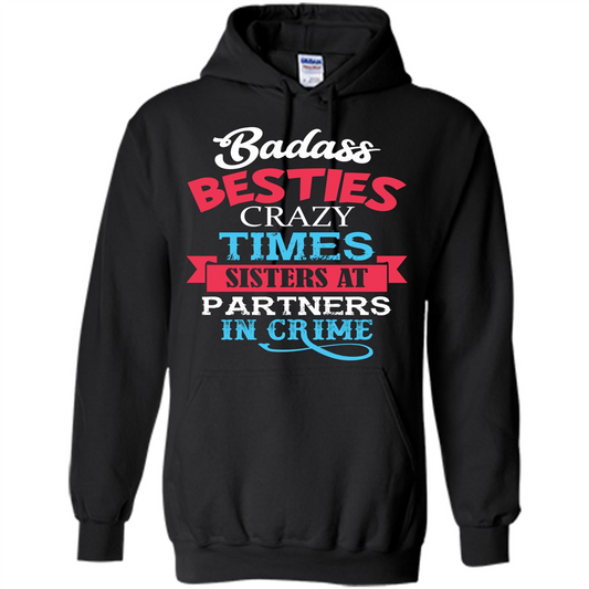 Family T-shirt Sisters Partners In Crime T-shirt Black
