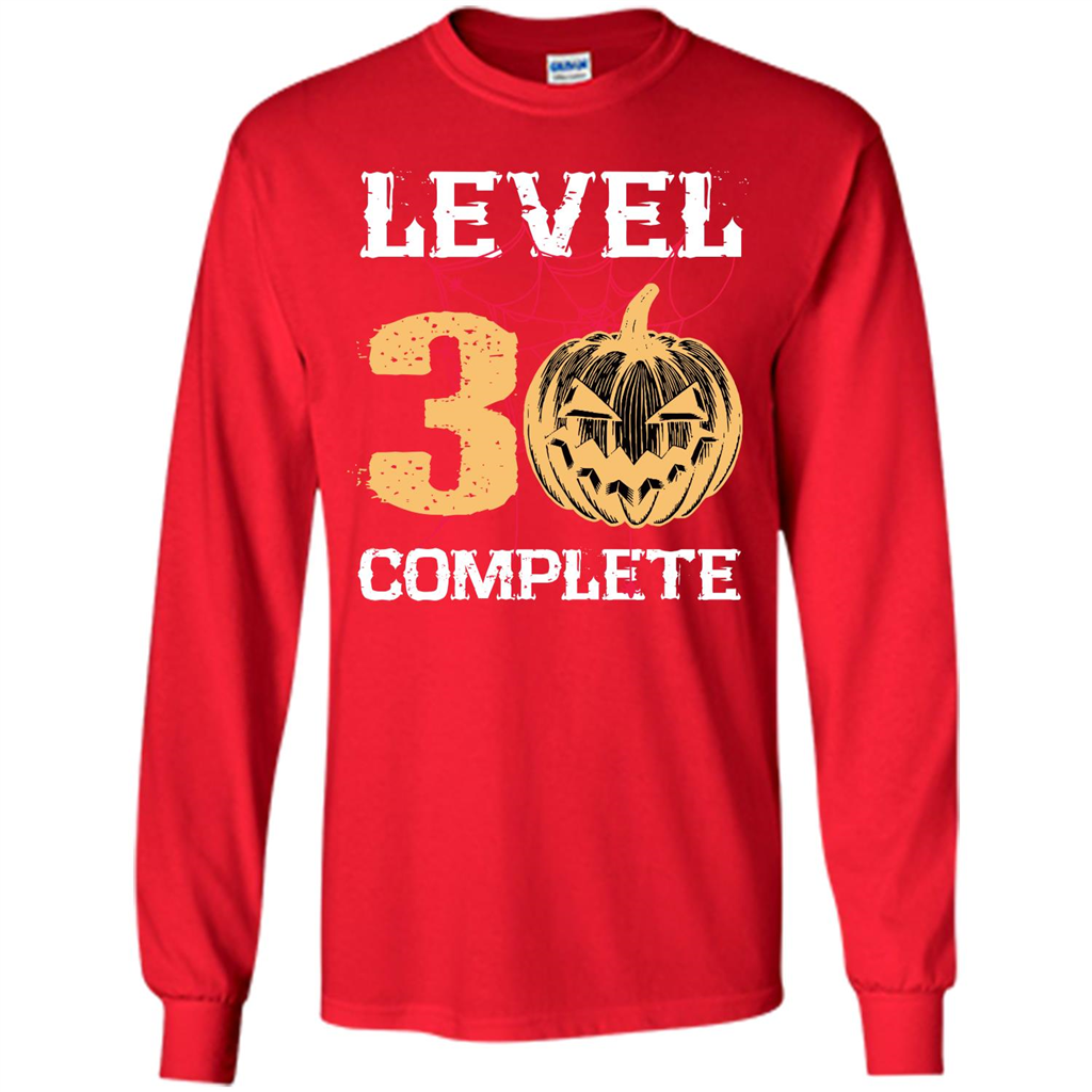 Halloween T-shirt Level 30 Complete Red