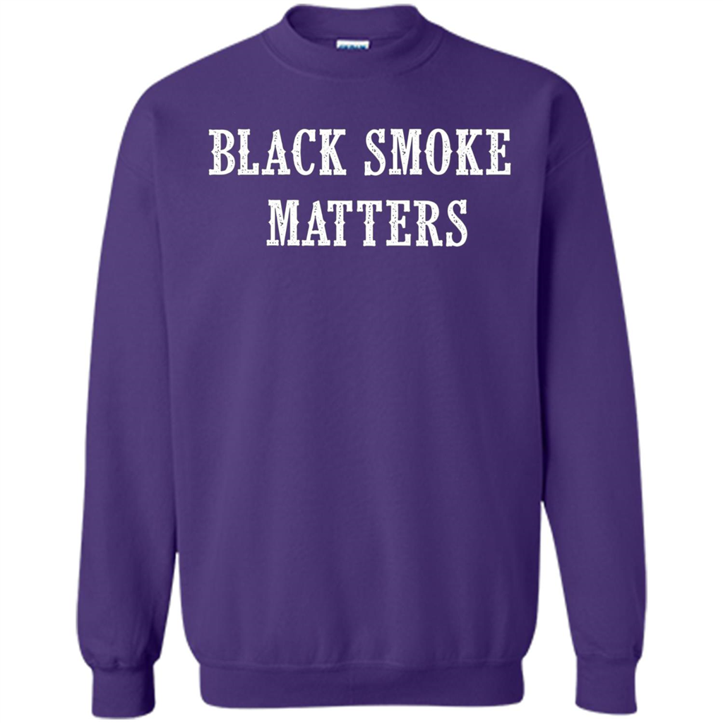 Black Smoke Matters, Diesel Trucks Rolling Coal T-shirt Purple