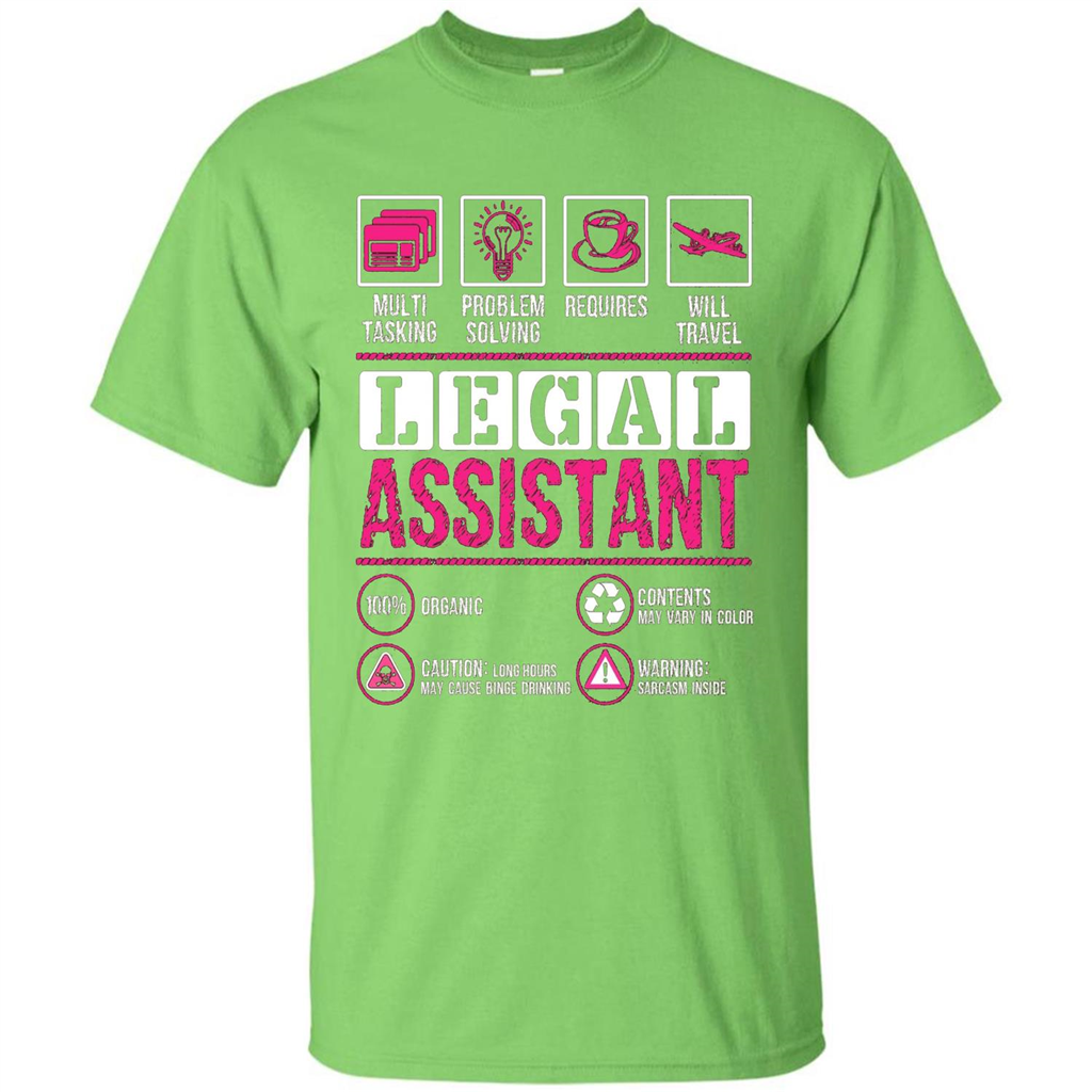 Legal Assistant T-shirt Funny Legal Assistant T-shirt Lime