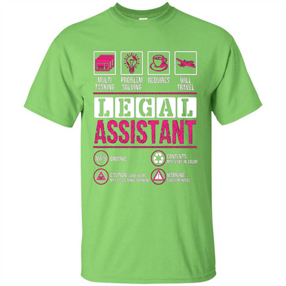 Legal Assistant T-shirt Funny Legal Assistant T-shirt Lime