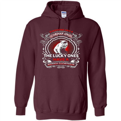 British Shorthair T-shirt The Lucky Ones Maroon
