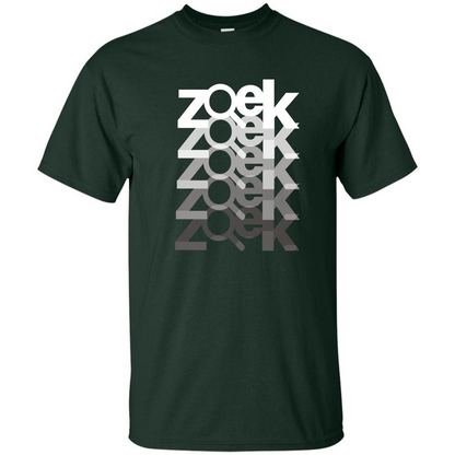 Zoek Zoek Zoek White Black T-shirt Forest Green