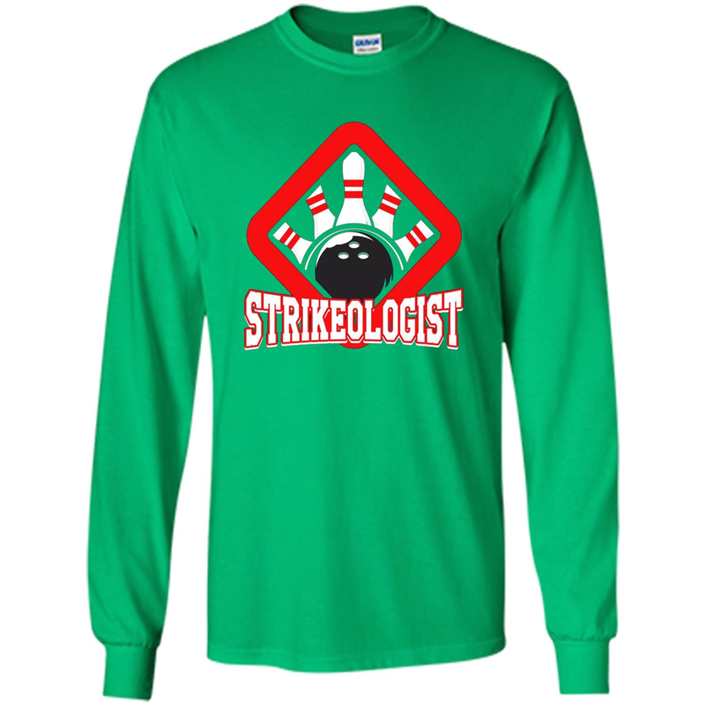 Strikeologist Bowling T-shirt For Bowling Lover Irish Green