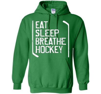 Hockey T-shirt Eat Sleep Breathe Hockey Irish Green