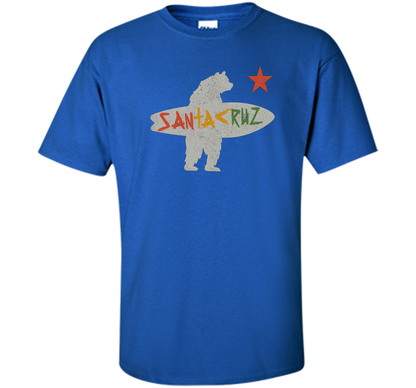 Santa Cruz Surf Bear Rockport Texas T-shirt Royal