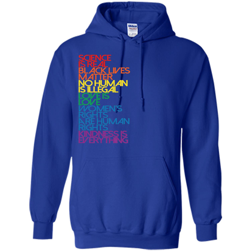 Science Is Real Black Lives Matter T-shirt Royal