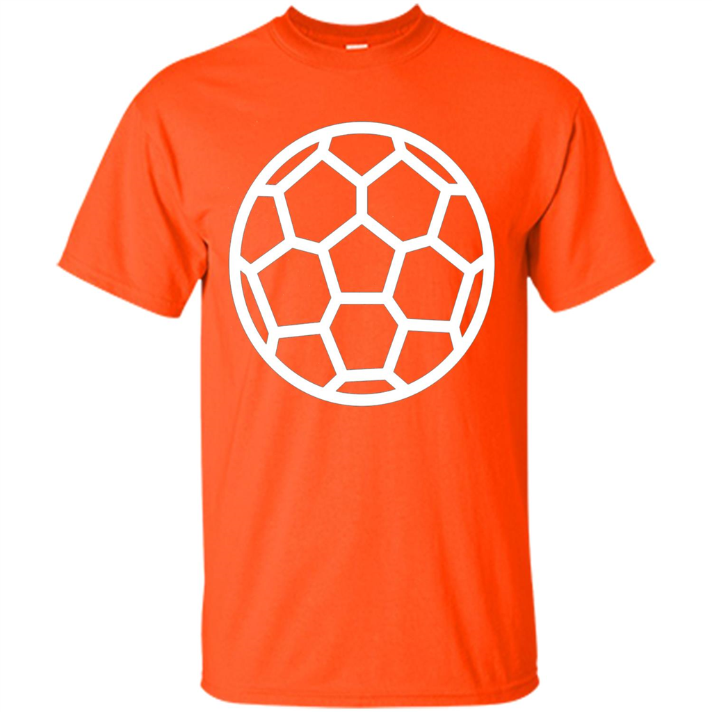 I Love American Soccer Ball Modern Sport T-shirt Orange