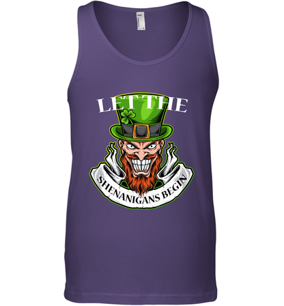 Let The Shenanigans Begin Irish Shirt Tank Top Purple