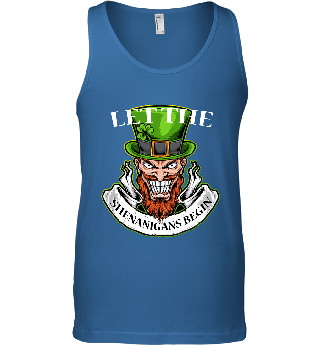 Let The Shenanigans Begin Irish Shirt Tank Top Royal