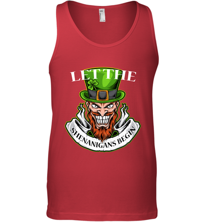 Let The Shenanigans Begin Irish Shirt Tank Top Red
