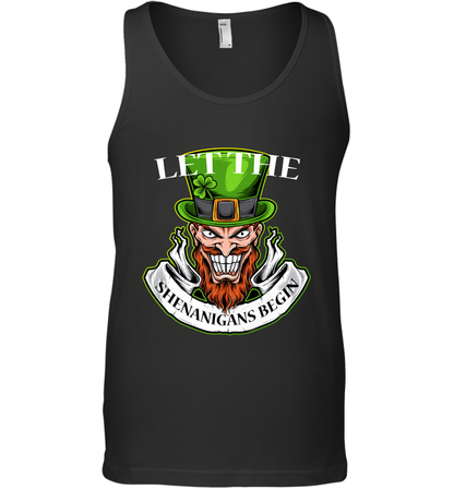Let The Shenanigans Begin Irish Shirt Tank Top Black