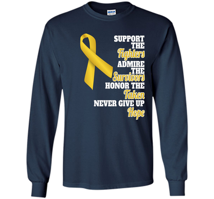 Cancer Awareness T-shirt Support Childhood Cancer Awareness Navy