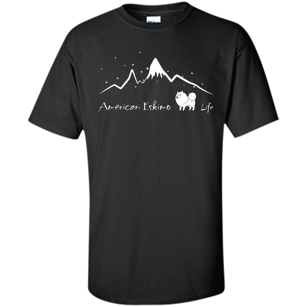 Chu chu dog T-Shirt American Eskimo Life Black