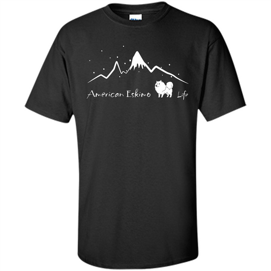 Chu chu dog T-Shirt American Eskimo Life Black