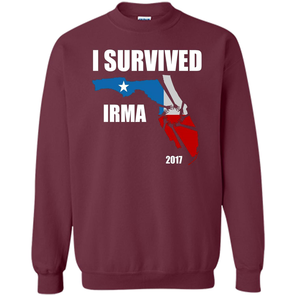 I Survived Hurricane Irma 2017 T-shirt Maroon