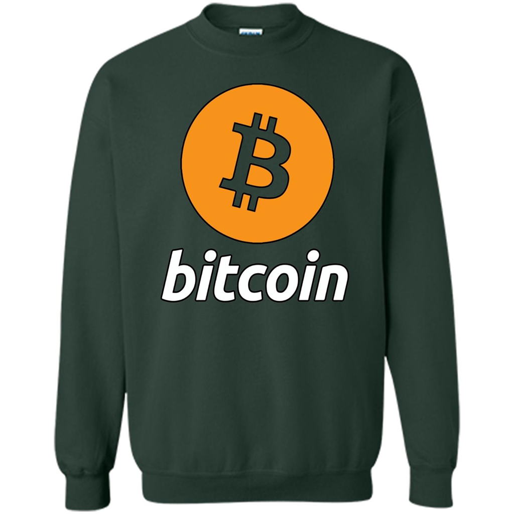 Bitcoin Logo Cryptocurrency BTC T-shirt Forest Green