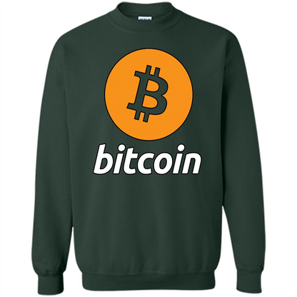 Bitcoin Logo Cryptocurrency BTC T-shirt Forest Green