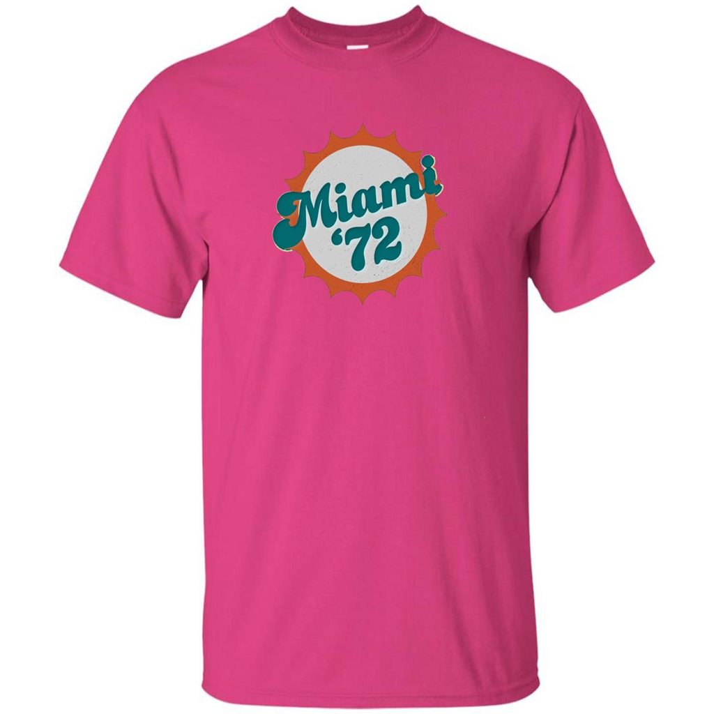 Miami 1972 Shirt Undefeated Sports Vintage T-shirt Heliconia