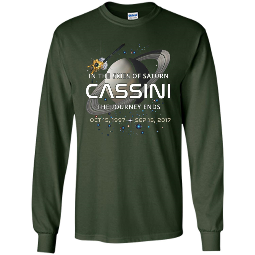 Cassini Spacecraft End Of Mission At Saturn T-Shirt Forest Green