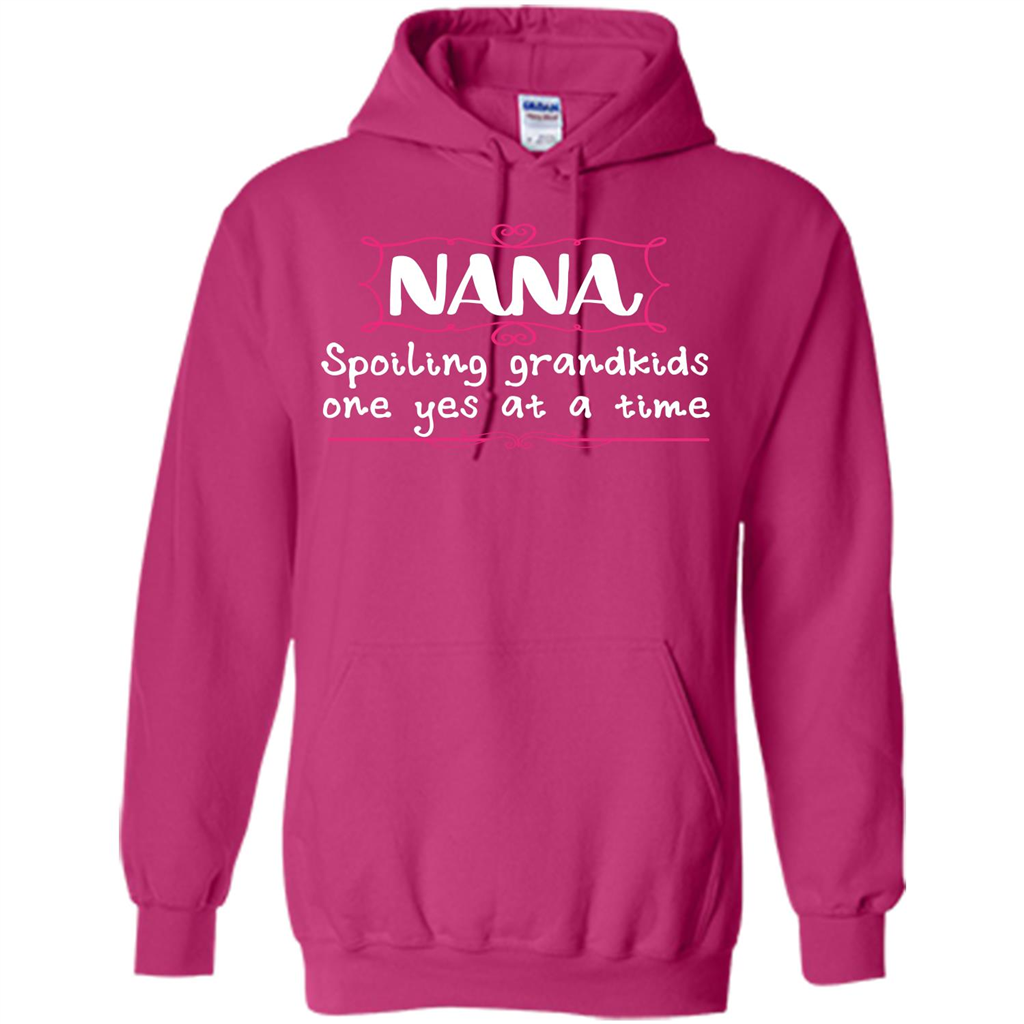 Nana T-shirt Nana Spoiling Grandkids One Yes At A Time Heliconia