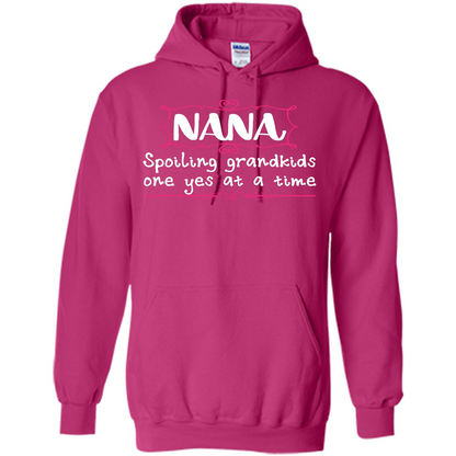 Nana T-shirt Nana Spoiling Grandkids One Yes At A Time Heliconia