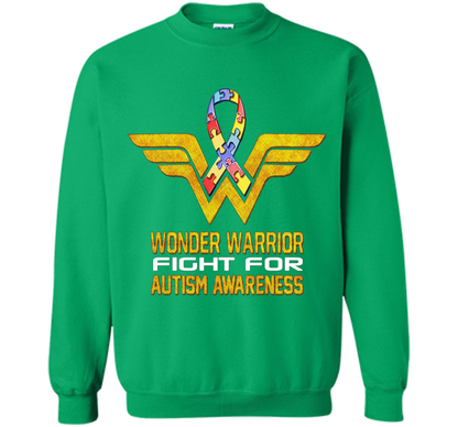 Wonder Warrior Fight For Autism Awareness T-shirt Irish Green