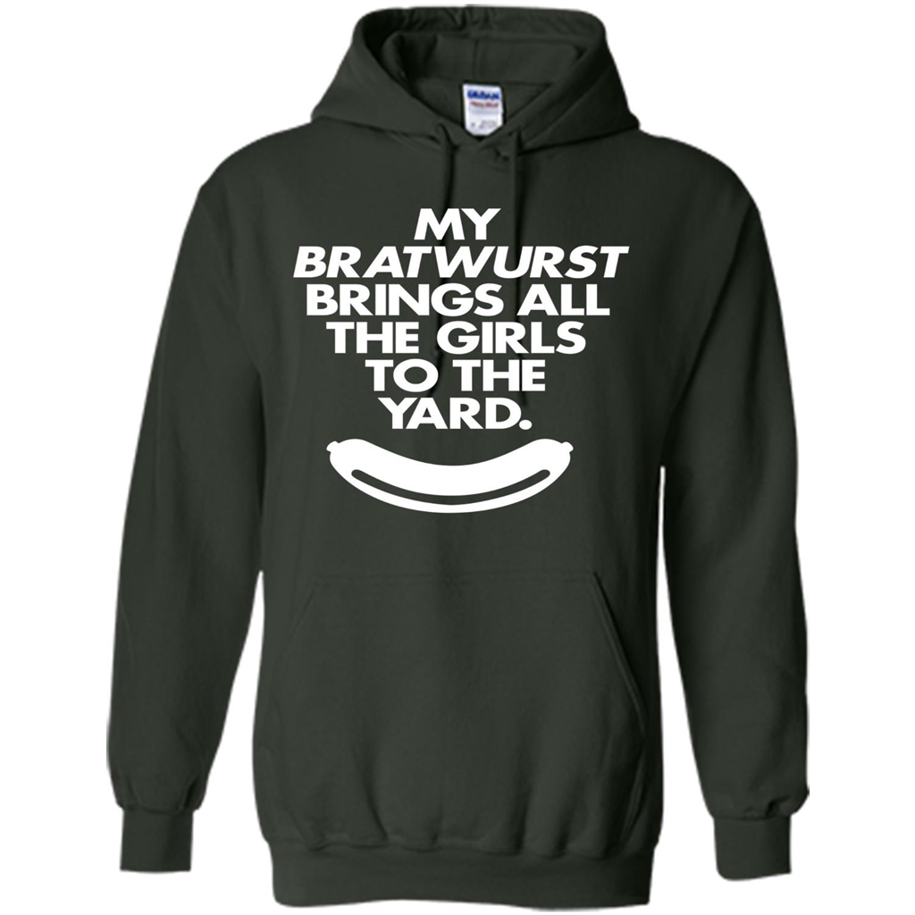 Oktoberfest T-shirt Funny My Bratwurst Sausage Shirt Forest Green