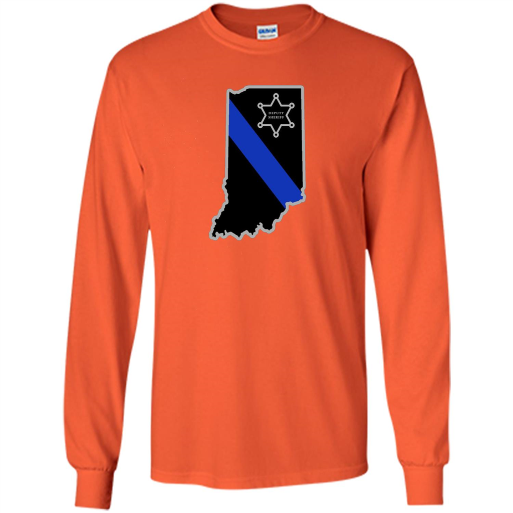 Indiana Sheriff Deputy Thin Blue Line Deputy Sheriff T-shirt