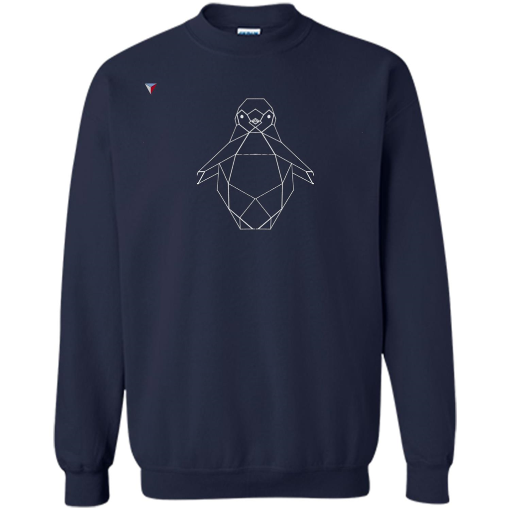 Cute Polygon Penguin T-Shirt Navy