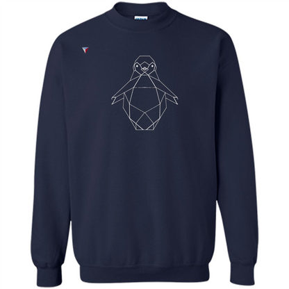 Cute Polygon Penguin T-Shirt Navy