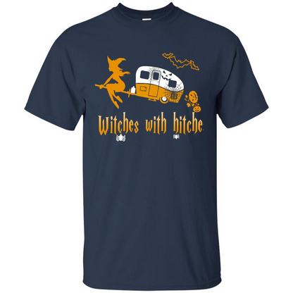 Halloween T-shirt Witches With Hitches T-shirt Navy