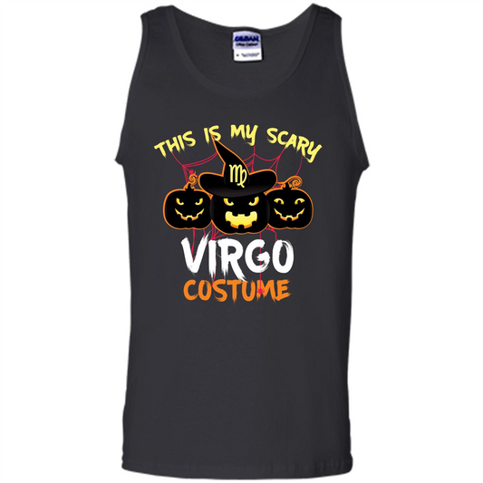 Halloween T-shirt This Is My Scary Virgo Costume T-shirt Black