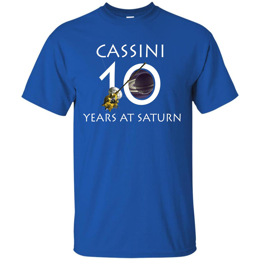 Cassini Grand Finale T-shirt Cassini 10 Years At Saturn T-shirt Royal