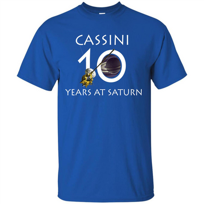 Cassini Grand Finale T-shirt Cassini 10 Years At Saturn T-shirt Royal