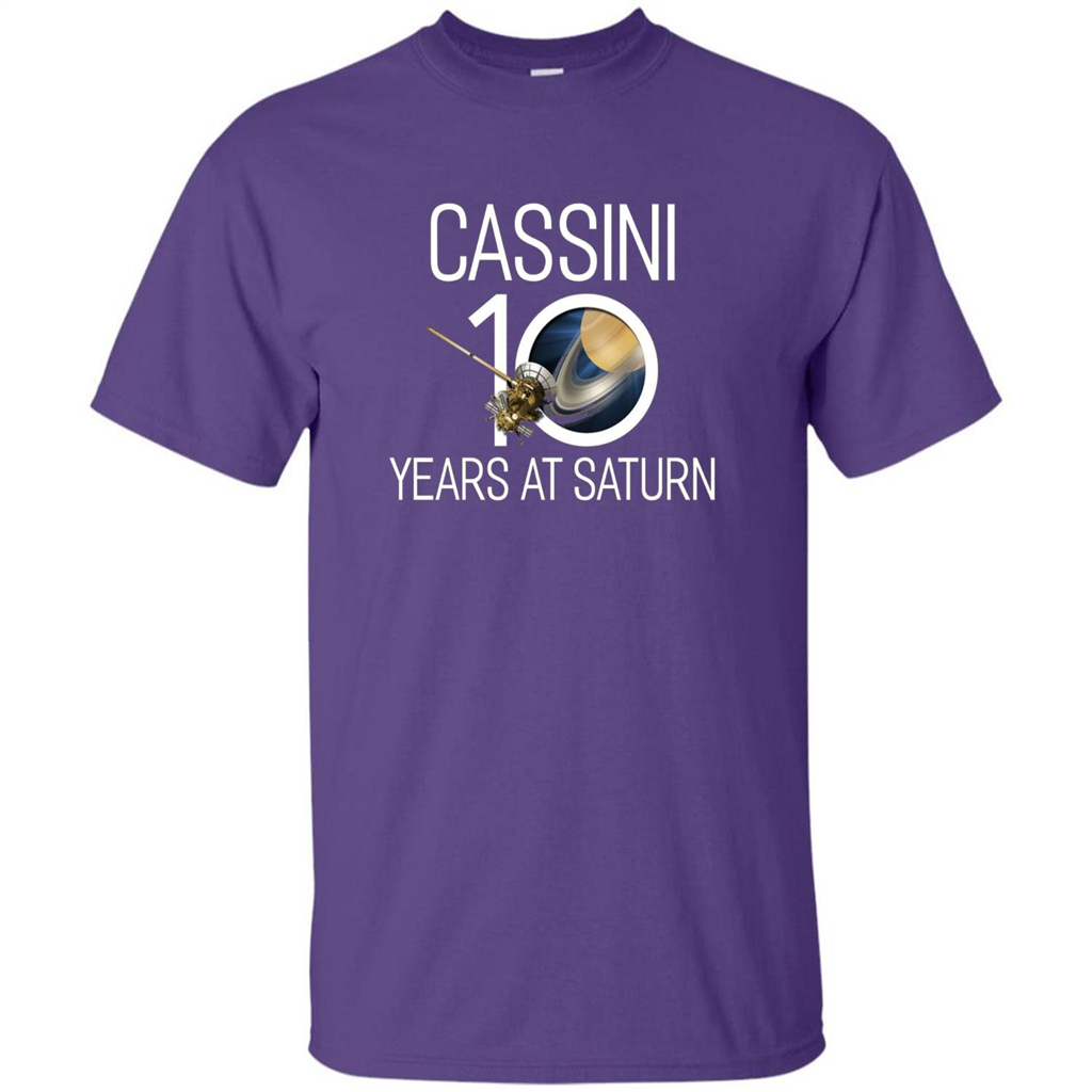 Cassini 10 Years at Saturn T-shirt Purple