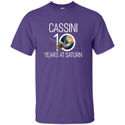 Cassini 10 Years at Saturn T-shirt Purple