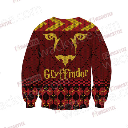 Harry Potter - Gryffindor House Xmas Style Unisex 3D Sweater
