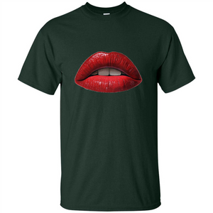 Red Lips T-shirt with Red Lips Art T-shirt