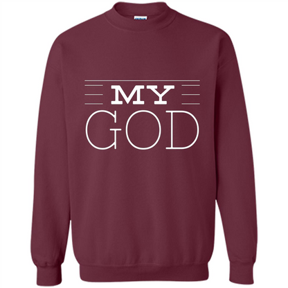 Christian T-shirt My God Maroon