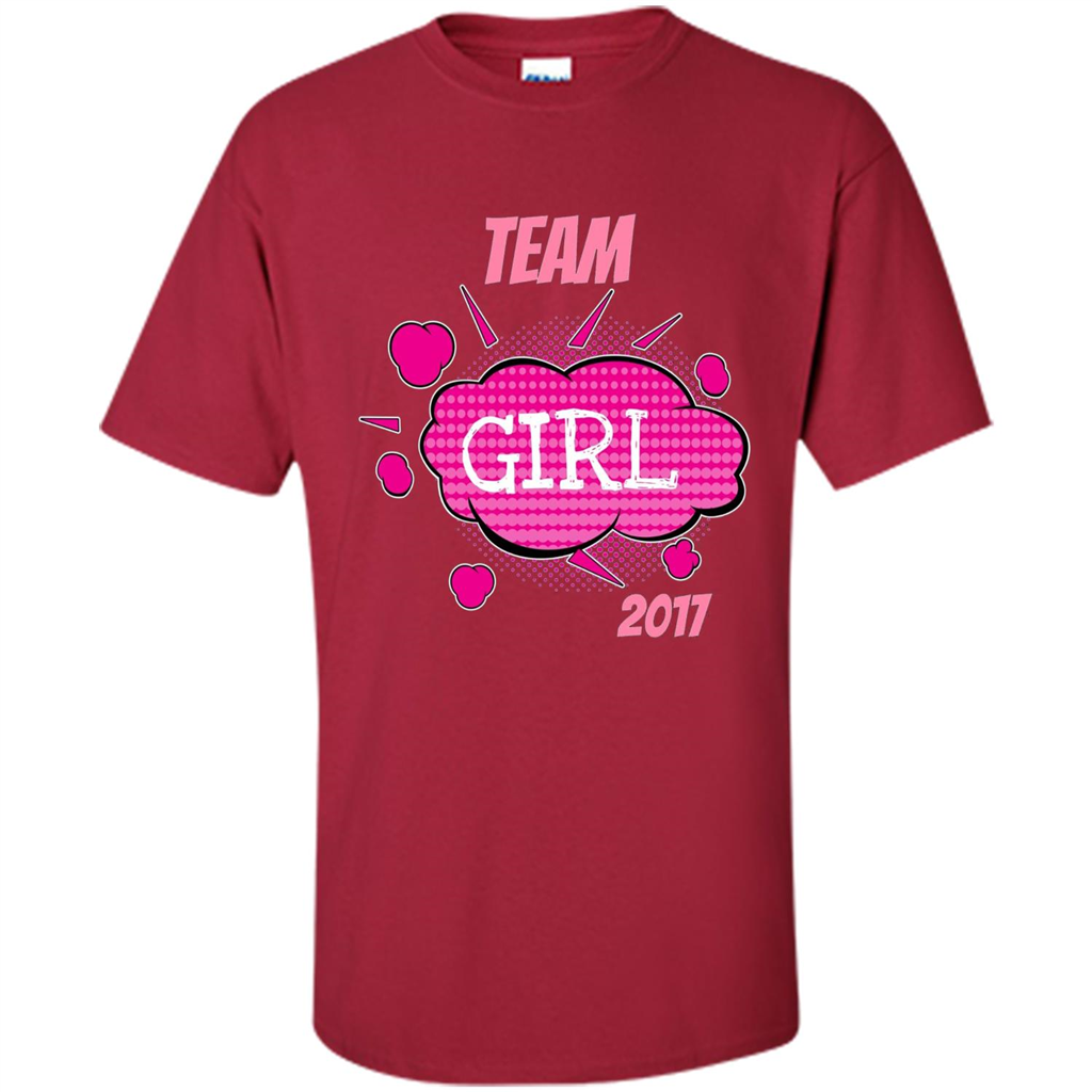 Team Girl Baby Shower Gender Reveal Party Cute Pink T-shirt Cardinal
