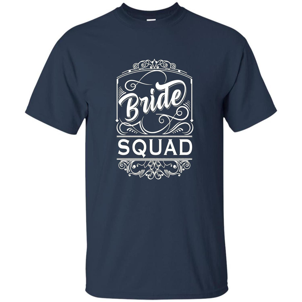 Bride Squad T-shirt Womens Bachelorette Party Bridesmaids Navy