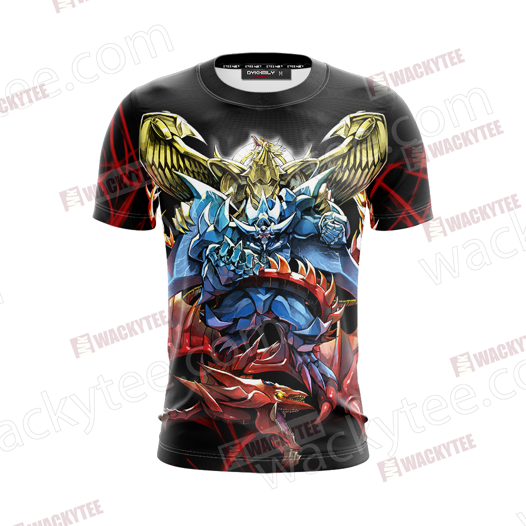 Yu Gi Oh! Yami Yugi And Egyptian God Cards 3D T-shirt