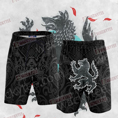 House Stark Direwolf Game Of Thrones Beach Shorts