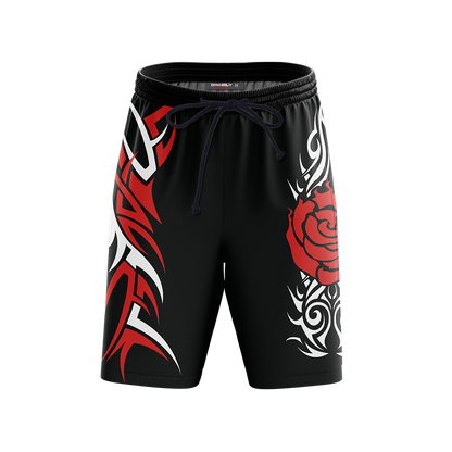 RWBY Ruby Rose Symbol Beach Shorts