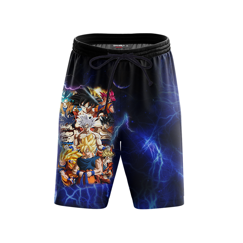 Dragon Ball Super Goku All Forms Beach Short