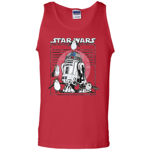 Movie T-shirt Last Jedi Flock Of Porgs Surround R2-D2 T-shirt