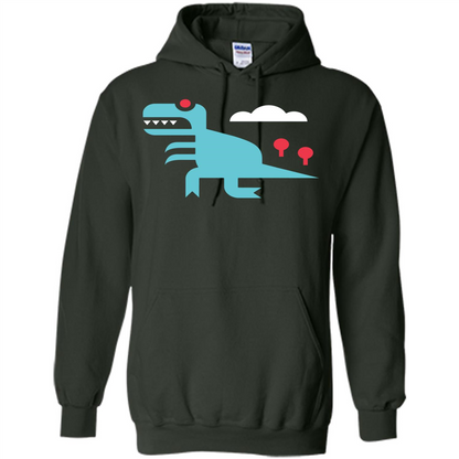 Dinosaur T-Shirt Tee Rex Forest Green