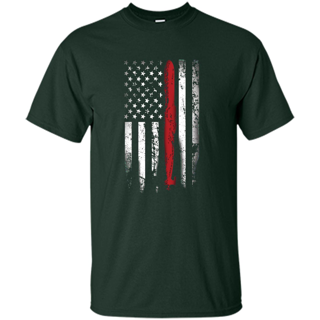 American Flag Shirt Forest Green
