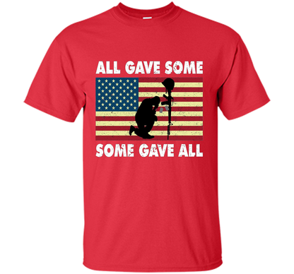 All gave some Some gave all T-Shirt Veteran &amp; Memorial's Day shirt Red